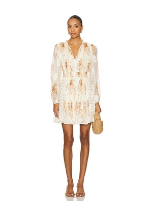 Ulla Johnson Maris Necktie Long Sleeve Mini Dress in Cream. Size 0. Also in 12, 2, 8.