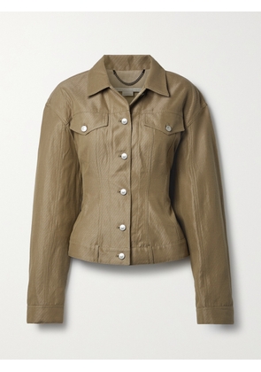 Stella McCartney - Cotton And Linen-blend Jacket - Brown - IT36,IT38,IT40,IT42,IT44,IT46,IT48