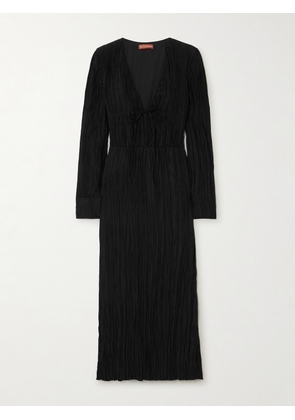 Altuzarra - Carol Pleated Taffeta Midi Dress - Black - FR 34,FR 36,FR 38,FR 40,FR 42,FR 44,FR 46