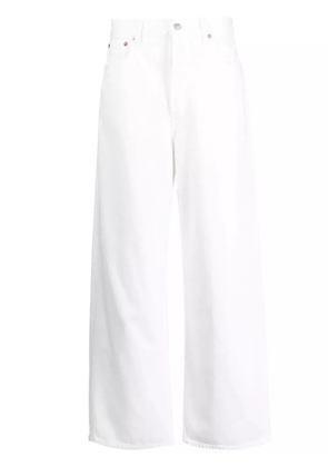 AGOLDE organic-cotton wide-leg trousers - White