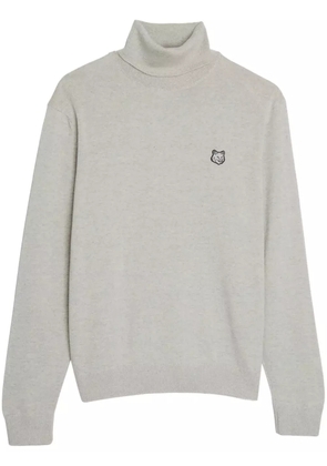 Maison Kitsuné roll-neck long-sleeve wool jumper - Grey