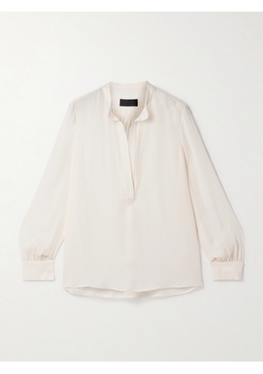 Nili Lotan - Montaine Silk-georgette Blouse - Ivory - x small,small,medium,large,x large