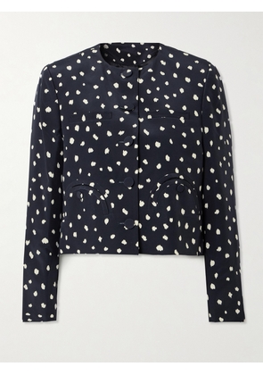 BLAZÉ Milano - Shamo Polka-dot Silk Jacket - Blue - 00,1,2,3,4