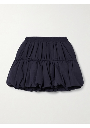 Sea - Mirian Tiered Gathered Faille Mini Skirt - Blue - xx small,x small,small,medium,large