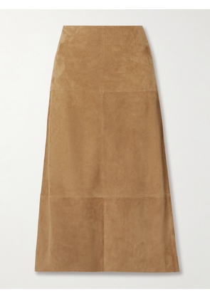 Proenza Schouler - Nadia Suede Midi Skirt - Brown - US2,US4,US6,US8,US10