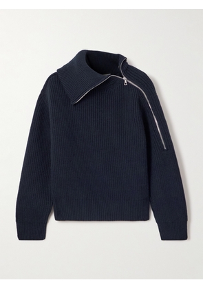 Dries Van Noten - Ribbed Wool Sweater - Blue - x small,small,medium,large