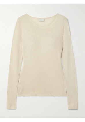 Deiji Studios - Ribbed-knit T-shirt - Neutrals - xx small,x small,small,medium,large