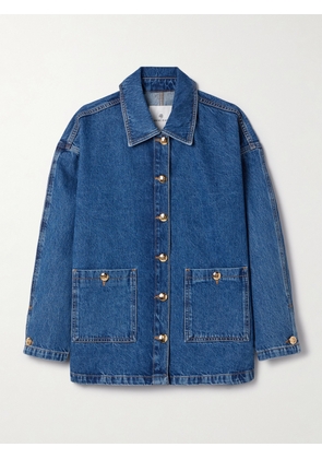 Anine Bing - Luca Oversized Denim Jacket - Blue - xx small,x small,small,medium,large,x large