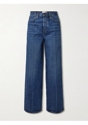 FRAME - The Collegiate High-rise Wide-leg Jeans - Blue - 23,24,25,26,27,28,29,30,31,32,33