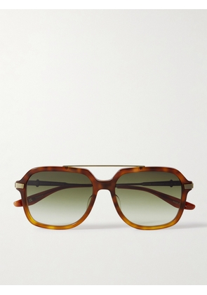 Barton Perreira - D. Ellis Aviator-style Tortoiseshell Acetate Sunglasses - One size