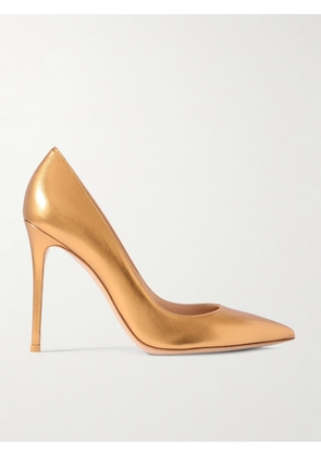 Gianvito Rossi - Gianvito 105 Metallic Leather Pumps - Gold - IT35,IT36,IT36.5,IT37,IT37.5,IT38,IT38.5,IT39,IT39.5,IT40,IT40.5,IT41,IT41.5,IT42