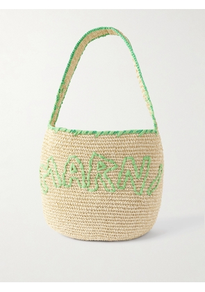 Marni - Embroidered Raffia Tote - Neutrals - One size