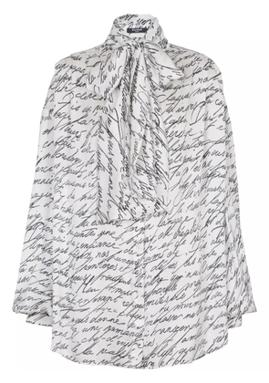 Balmain Love Letter blouse - White