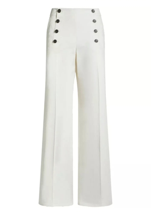 ETRO buttoned palazzo pants - White