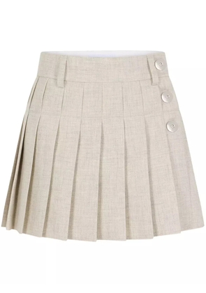 Rabanne pleated mini skirt - Neutrals