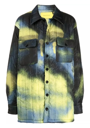 Marques'Almeida tie dye-print padded coat - Multicolour