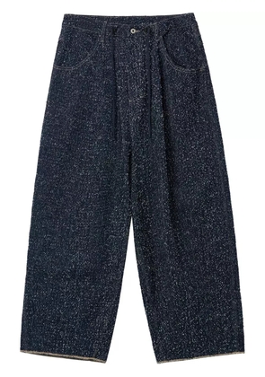 Musium Div. logo-patch jeans - Blue