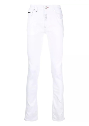 Philipp Plein Hexagon low-rise slim-cut jeans - White