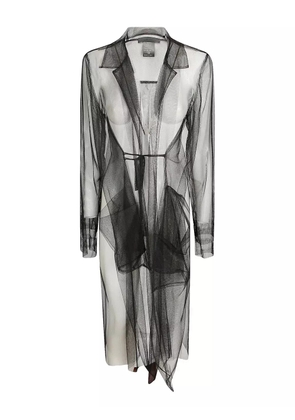 Maria Calderara tulle coat - Black