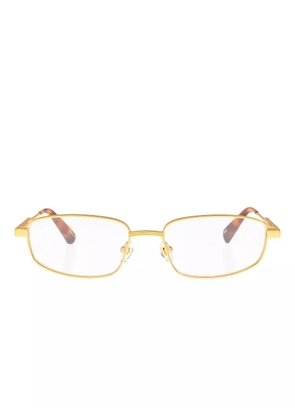 Jacquemus rectangle-frame glasses - Brown