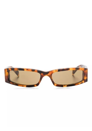Gucci Eyewear rectangle-frame sunglasses - Brown