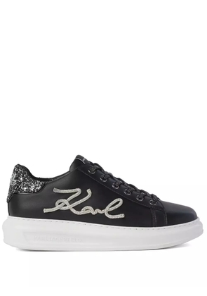 Karl Lagerfeld Kapri Signia rhinestone-embellished sneakers - Black