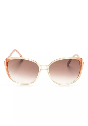 Saint Laurent Pre-Owned 1970s gradient oversize-frame sunglasses - Neutrals