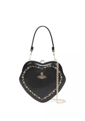 Vivienne Westwood mini Belle Heart Frame embellished bag - Black