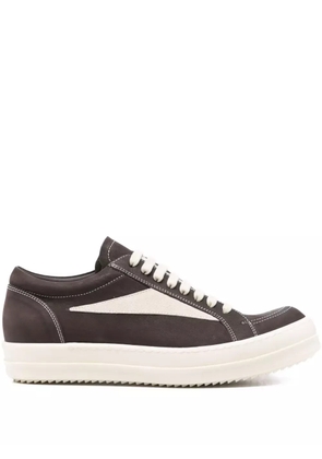 Rick Owens leather low-top sneakers - Brown