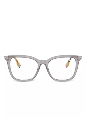 Burberry Eyewear check-pattern cat-eye glasses - Grey