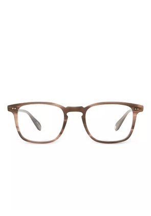 Garrett Leight Howland rectangle glasses - Brown