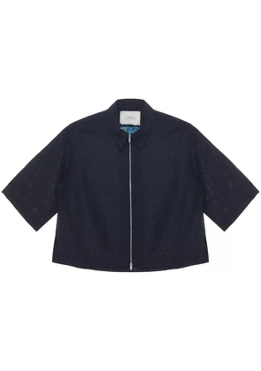 Studio Nicholson zip-up shirt jacket - Blue