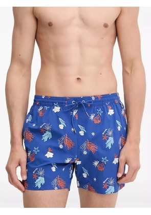 BOSS sea life-print swim shorts - Blue