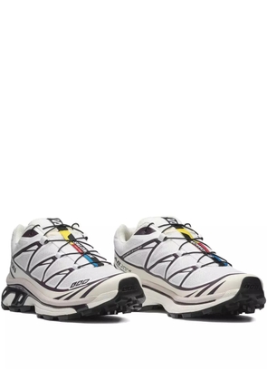 Salomon XT-6 logo-print sneakers - WHITE VANILLA ICE PLUM PERFECT