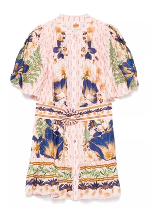FARM Rio Dream Garden mini dress - Pink