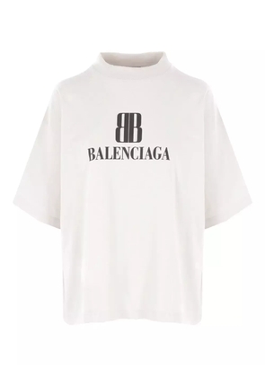 Balenciaga logo-print cotton T-shirt - White