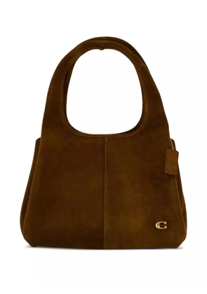Coach Lana top-handle suede shoulder bag - Brown
