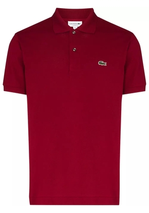 Lacoste logo-patch piqué polo shirt - Red