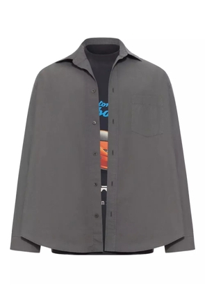 Balenciaga x Automobili Lamborghini layered poplin shirt - Grey