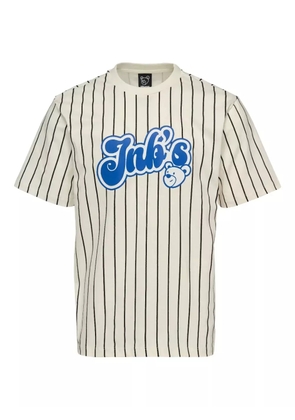 INBETWEENERS striped logo T-shirt - White