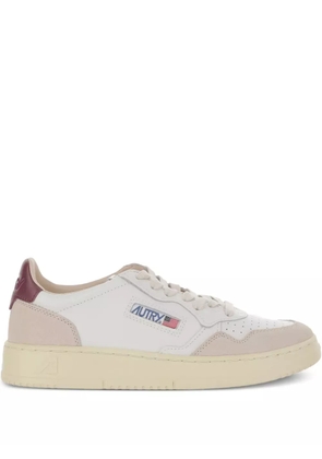 Autry Medalist leather suede sneakers - White