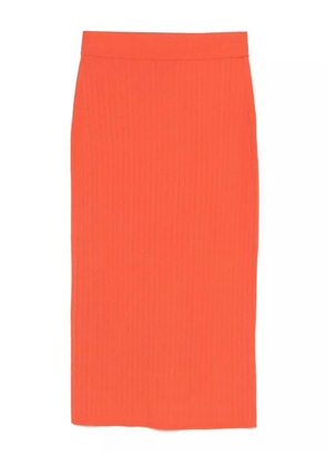 JOSEPH ribbed midi skirt - Orange