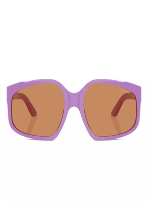 Miu Miu Eyewear geometric-frame sunglasses - Purple