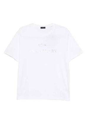 Paul & Shark logo-print cotton T-shirt - White