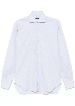 Barba checked shirt - White
