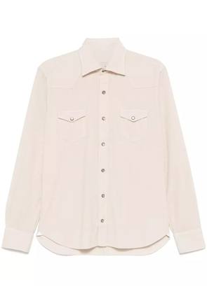 Barba corduroy shirt - Neutrals