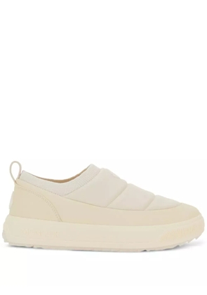 Moncler quilted slip-on sneakers - Neutrals