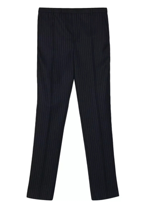 Saint Laurent pinstriped virgin-wool trousers - Blue