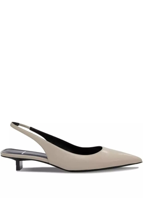 Pierre Hardy 25mm Stella slingback pointed-toe pumps - Neutrals