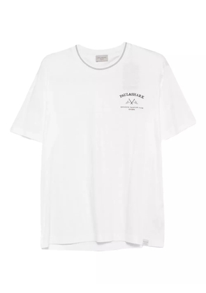 Paul & Shark logo-embroidered crew-neck T-shirt - White